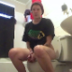 A girl records herself shitting while sitting on a toilet in 4 scenes. One natural scene, and 3 more from a between the legs perspective. Some pissing. Presented in 720P HD. 183MB, MP4 file. About 8.5 minutes.